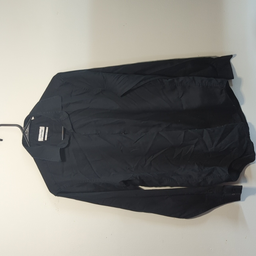 Calvin Klein Black Button Down